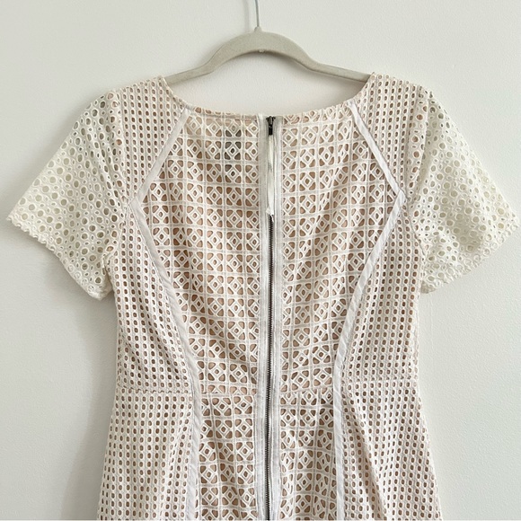 Anthropologie HD in Paris Georgia Eyelet Lace Dress in White size 4 - Picture 8 of 13